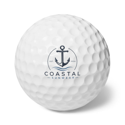 Coastal Sunwear Golf Balls, 6pcs