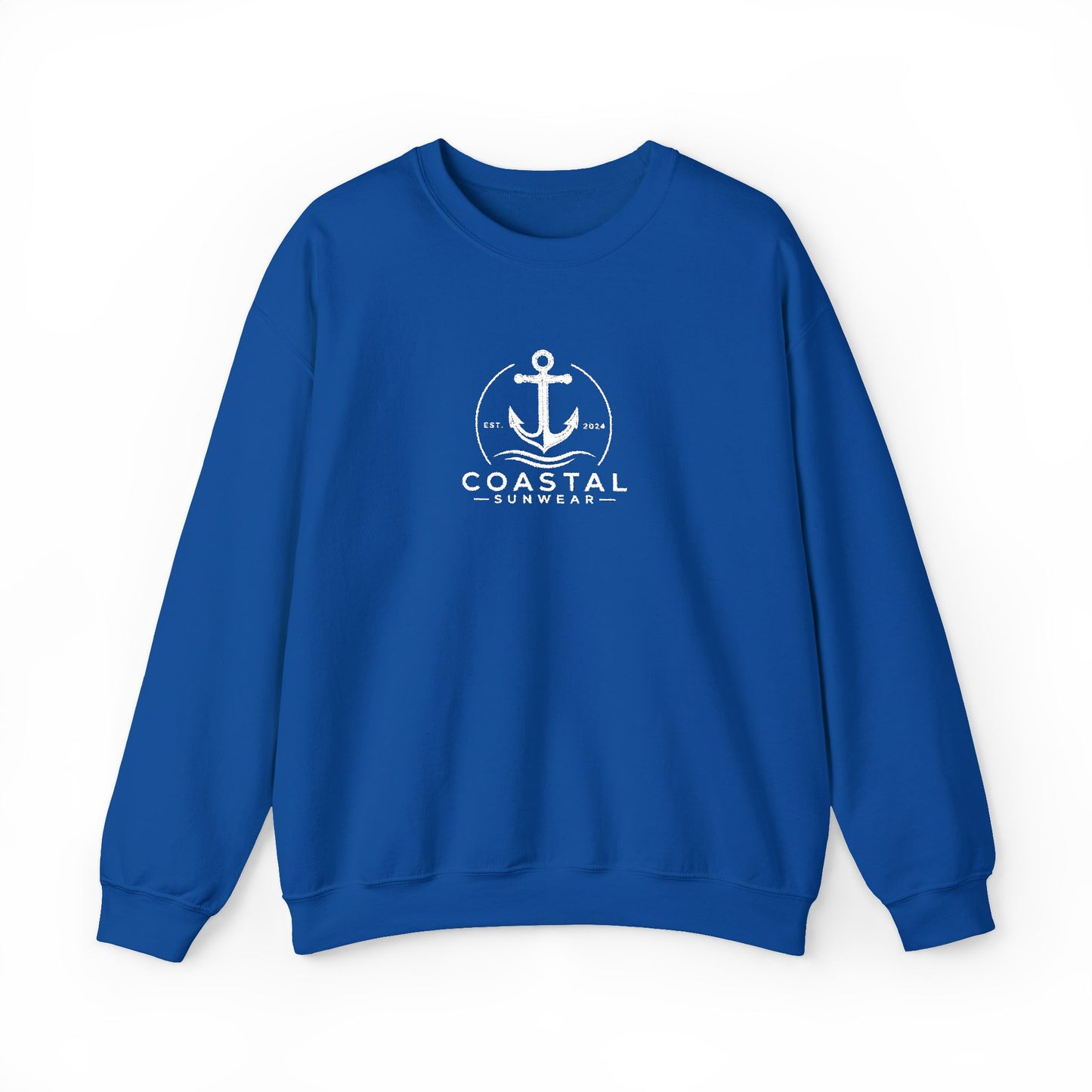 Coastal Embroidered Gildan Crewneck Sweatshirt