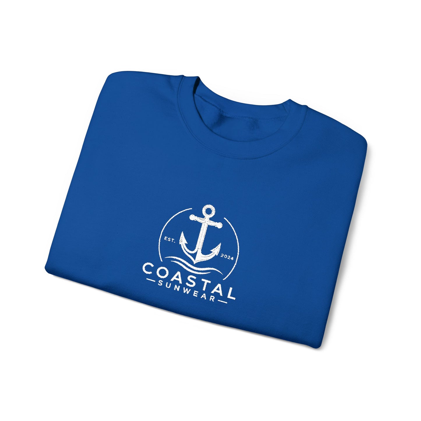 Coastal Embroidered Gildan Crewneck Sweatshirt