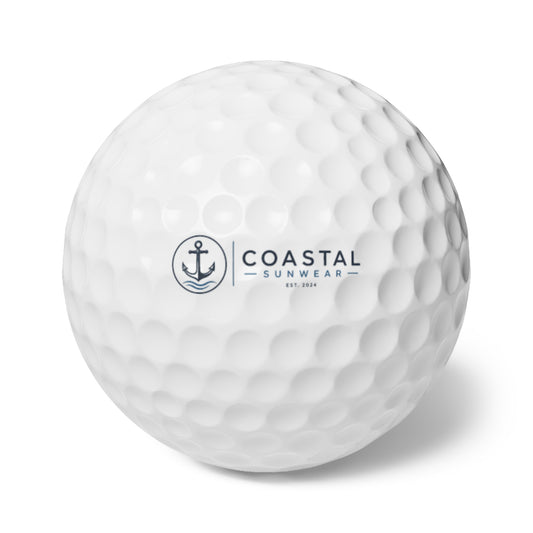 Coastal Sunwear Golf Balls, 6pcs