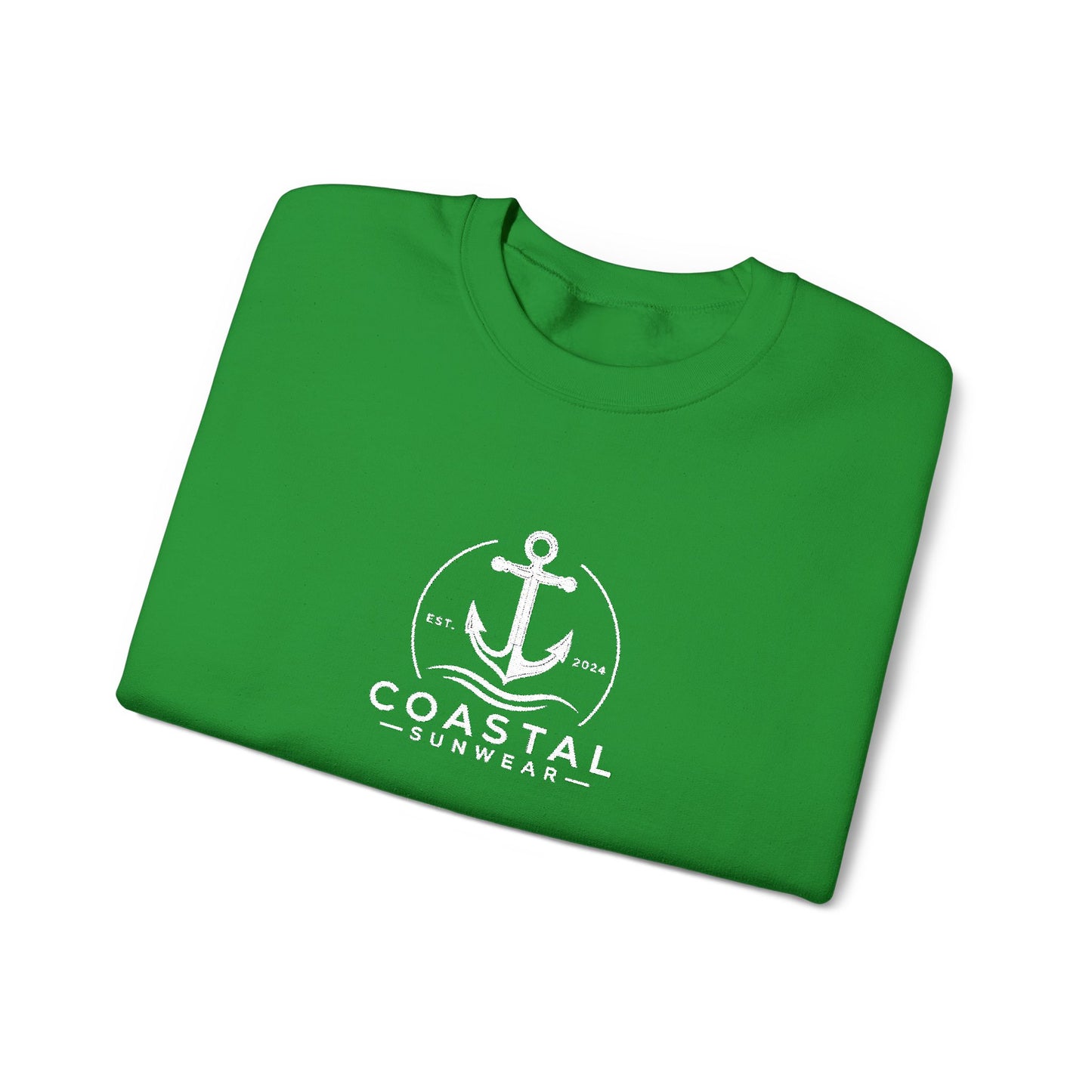 Coastal Embroidered Gildan Crewneck Sweatshirt