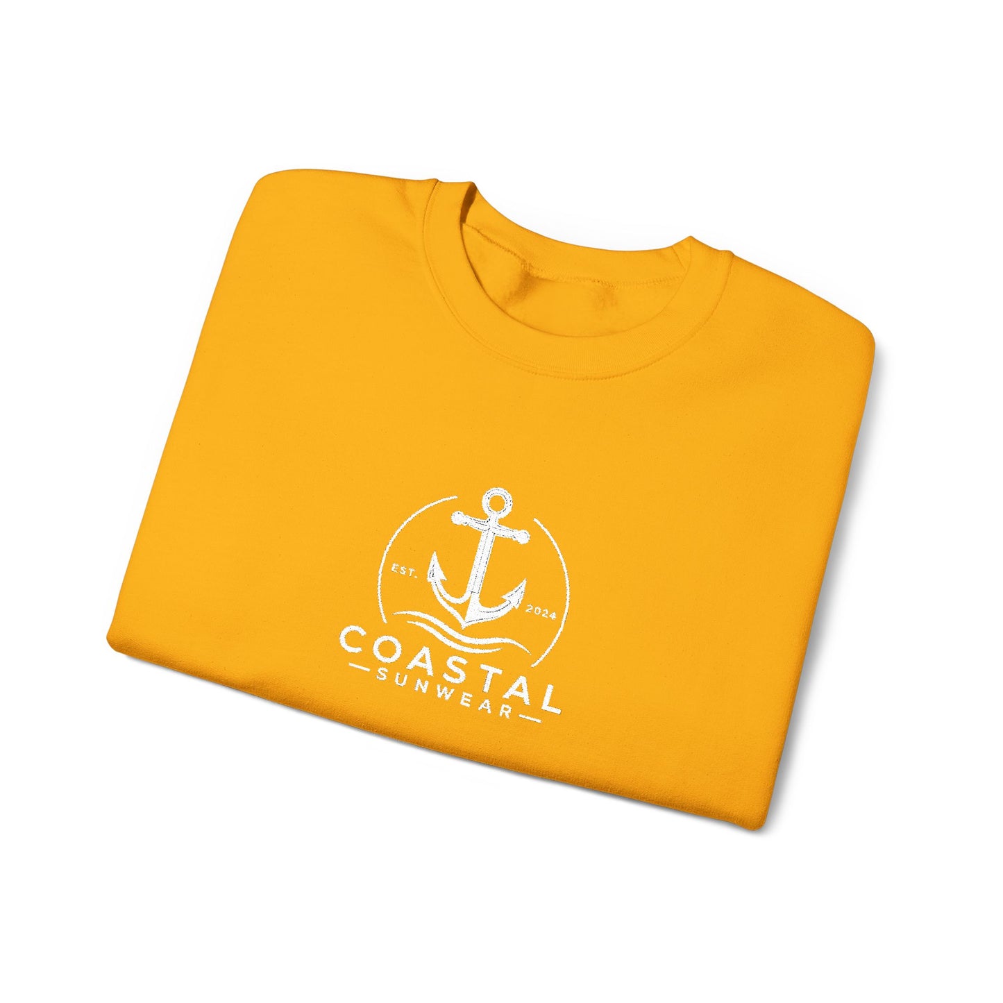 Coastal Embroidered Gildan Crewneck Sweatshirt