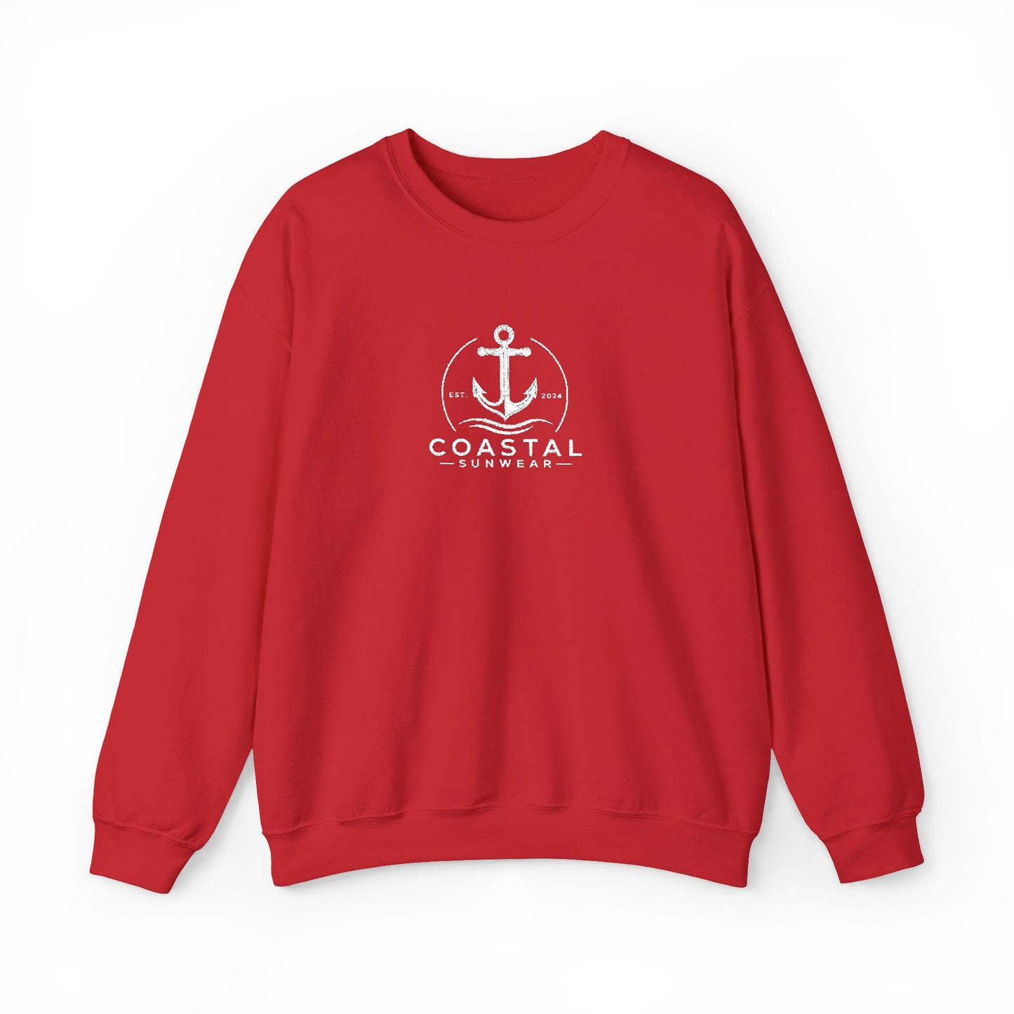 Coastal Embroidered Gildan Crewneck Sweatshirt