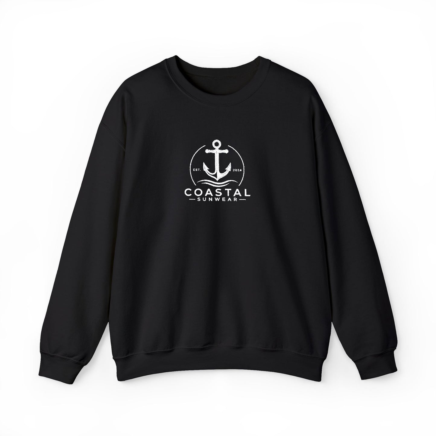 Coastal Embroidered Gildan Crewneck Sweatshirt