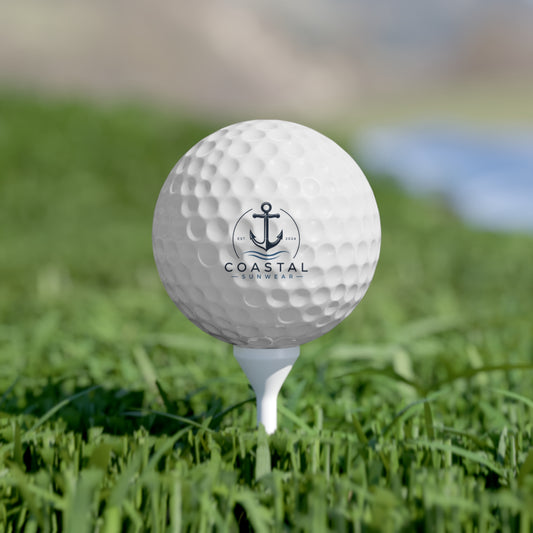 Coastal Sunwear Golf Balls, 6pcs