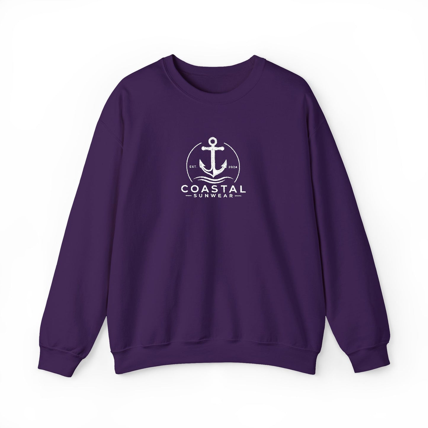 Coastal Embroidered Gildan Crewneck Sweatshirt
