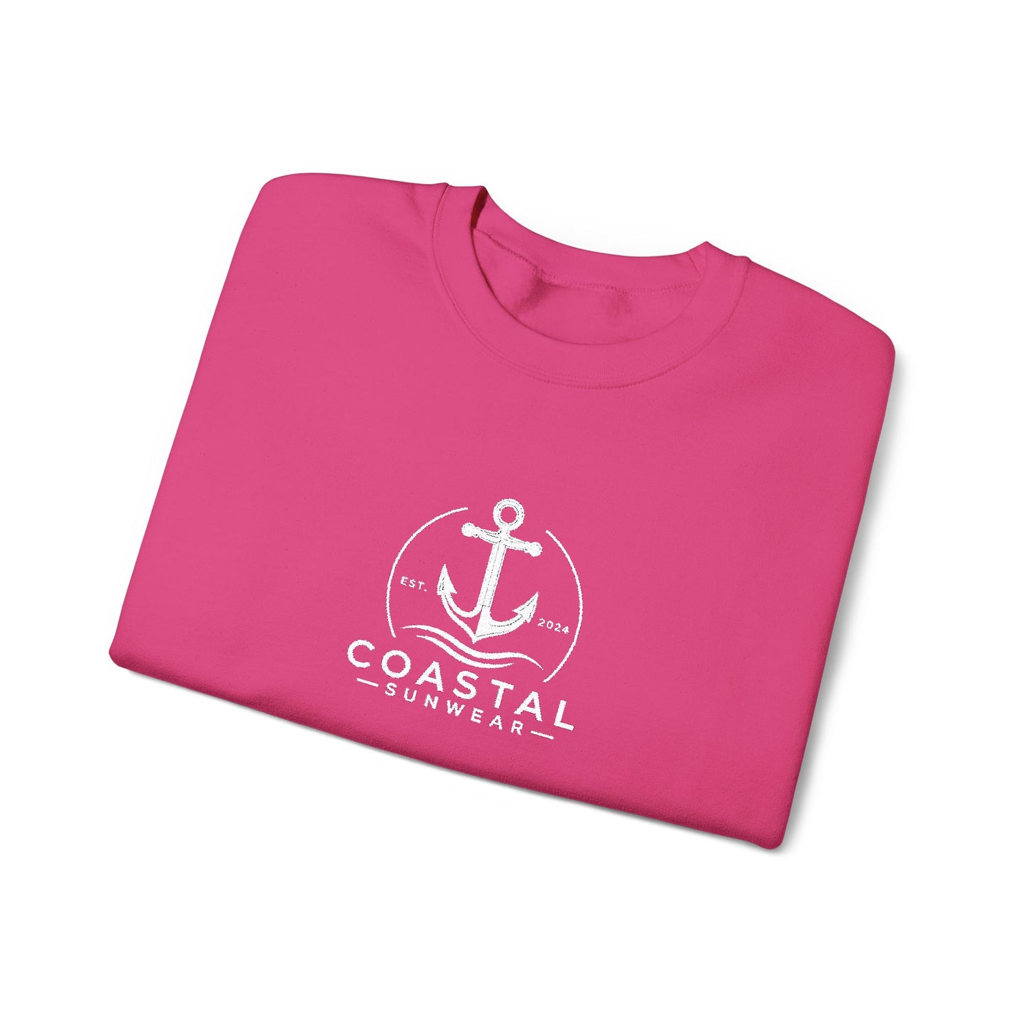 Coastal Embroidered Gildan Crewneck Sweatshirt