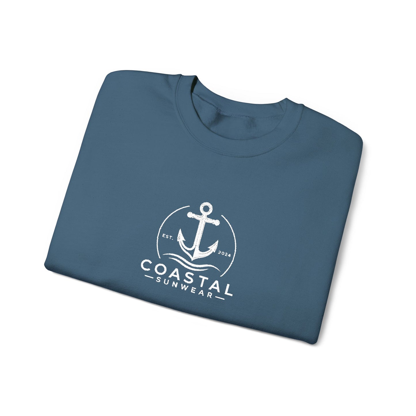 Coastal Embroidered Gildan Crewneck Sweatshirt