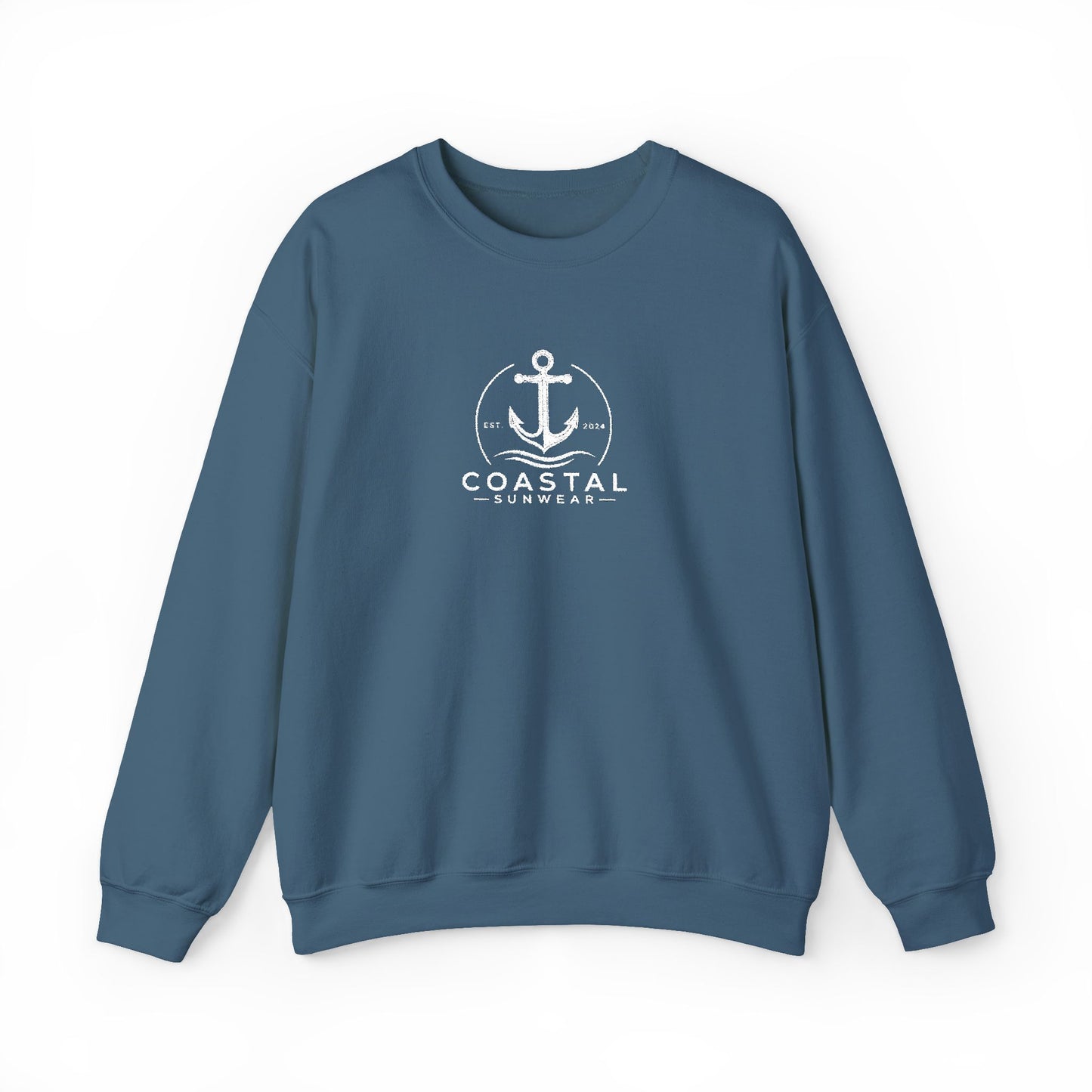 Coastal Embroidered Gildan Crewneck Sweatshirt