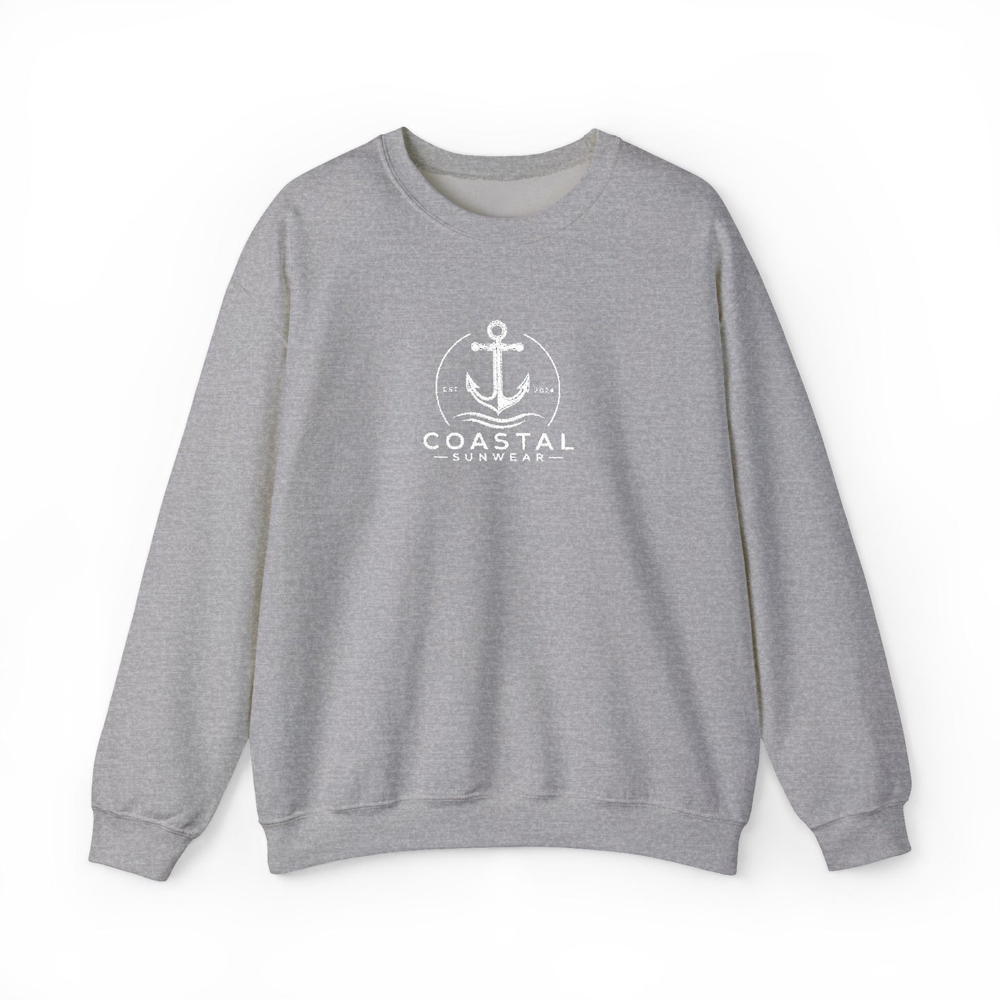 Coastal Embroidered Gildan Crewneck Sweatshirt