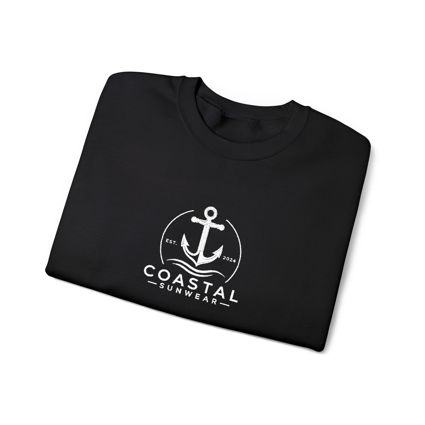 Coastal Embroidered Gildan Crewneck Sweatshirt