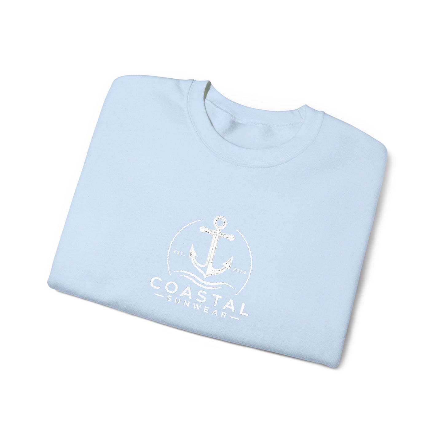Coastal Embroidered Gildan Crewneck Sweatshirt