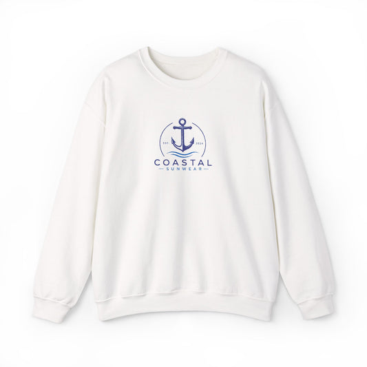 Coastal Embroidered Crewneck Gildan Sweatshirt