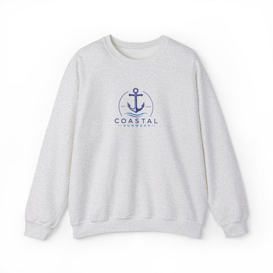 Coastal Embroidered Crewneck Gildan Sweatshirt
