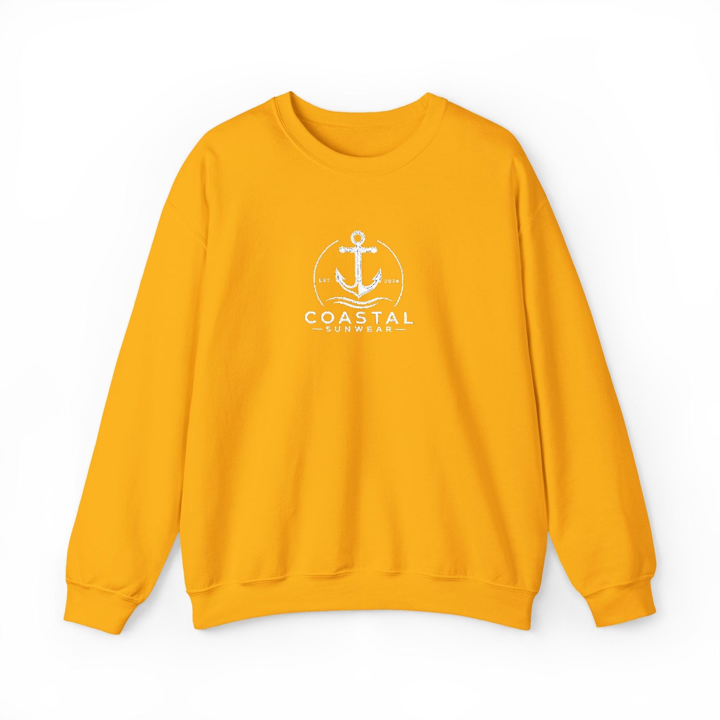 Coastal Embroidered Gildan Crewneck Sweatshirt