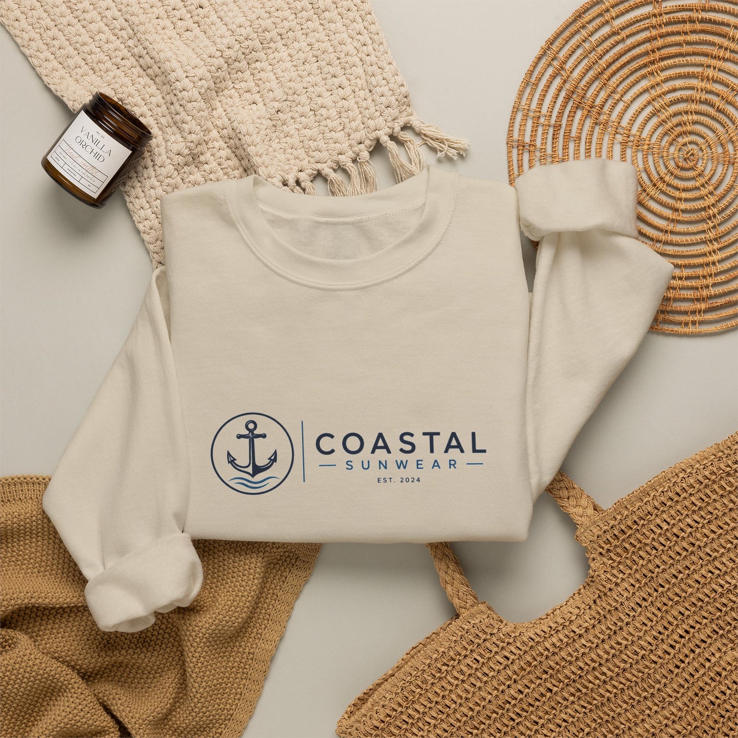Coastal Crewneck Gildan Sweatshirt