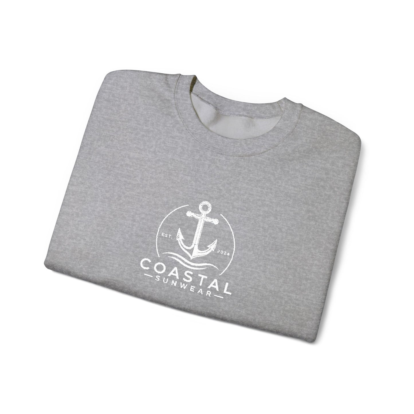 Coastal Embroidered Gildan Crewneck Sweatshirt